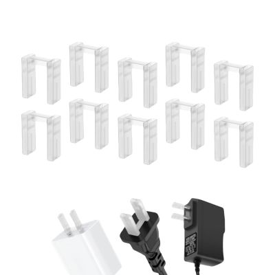 10Pcs Phone Charger Plug Covers,2 Pin Power Plug Power Inlet Cover,Outlet Baby Proof Cover US Standard Wall Charger Adapter Accessories Attachments Anti Rust,Not fit for 2-Core Asymmetrical Plugs