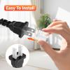 10Pcs Phone Charger Plug Covers,2 Pin Power Plug Power Inlet Cover,Outlet Baby Proof Cover US Standard Wall Charger Adapter Accessories Attachments Anti Rust,Not fit for 2-Core Asymmetrical Plugs view 4