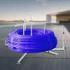 Pipe Reel Dispenser - 440lbs Heavy Duty Underfloor Heating Winder, Adjustable 7-25in Diameter for 1968FT PEX/PERT Pipes, Coils Cables Wires, Pex Uncoiler view 2
