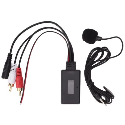 Zohisin Upgrade Your Car Experience with This 50 Module and Handsfree Microphone Made of Abs Material Wearproof Antiaging Ideal for Radios with 2Rca Port