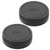 [2-Pack] EF-M Mount Body Cap and Rear Lens Cap Set Compatible for Canon EOS M200 M100 M50 M50 Mark II M10 M5 M6 M6 Mark II M3 M2 M and More Canon EF-M Mount Mirrorless Camera and Lens view 1