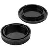 [2-Pack] EF-M Mount Body Cap and Rear Lens Cap Set Compatible for Canon EOS M200 M100 M50 M50 Mark II M10 M5 M6 M6 Mark II M3 M2 M and More Canon EF-M Mount Mirrorless Camera and Lens view 4