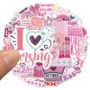 100 Pcs Nurse Stickers,Nurse Gifts,Vinyl Nursing Stickers DecalsSuitable for Laptops and Water Bottles,Keyboards,Backpacks,Cap,Scrapbooks,Nurses Accessories for WorkLove Pink view 4
