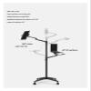 ADBWEKKF UP-9L Multifunction Computer Floor Stand for Laptop/Tablet/Phone Holder Height/Angle Adjustable with Wheel Aluminum(Black) view 2