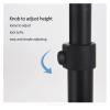 ADBWEKKF UP-9L Multifunction Computer Floor Stand for Laptop/Tablet/Phone Holder Height/Angle Adjustable with Wheel Aluminum(Black) view 4