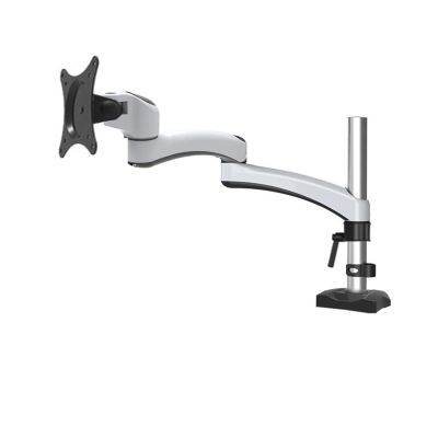 ADBWEKKF DL-GM112 Aluminum 10"-27" 5-16kg 360 Rotate Dual Arm Clamp Grommet Heavy Monitor Desktop Stand LCD Mount PC Bracket Full Motion(Grommet Instal Base)