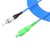 lidkew FC/UPC to SC/APC Fiber Optic Cable, Armored Fiber Optic Internet Cable,Single Mode Simplex Optical Cord,Ethernet Fiber Optic Jmper,9/125m OS1/OS2 Compatible,LSZH Blue 20m/64ft view 1