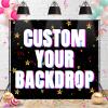 10x10ft Custom Photo Backdrop Personalized Banner Customized Backdrop with Picture Text for Photography, Gift for Birthday, Wedding, Graduation, Party, Christmas, Valentine's Day view 1