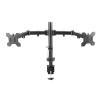 ADBWEKKF DL-MS01 27" 13" Full Motion Double Monitor Desktop Bracket 2 Screen Holder Table LCD Mount Sit Stand Station view 3