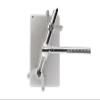 ADBWEKKF DL-TBM-L03 Universal 7" -10.6" Tablet Desktop Mount Wall Bracket with Safety Lock Goose Neck Pad Holder Silver Rotate Soft Tube view 3