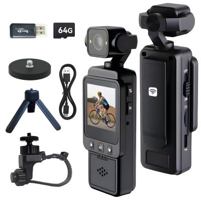 NTMHCTA Mini Body Camera with Audio & Video Recording, Pocket Action POV Camcorder 270 Rotation 1080P FHD, 64GB Wearable Camera for Security, Work, Guard, Travel