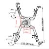 ADBWEKKF OA-7X Multimedia Desktop Dual Arm 27inch LCD Monior Holder+ Laptop Holder Stand Table Full Motion Dual Monitor(OA-7X-AD600) view 4