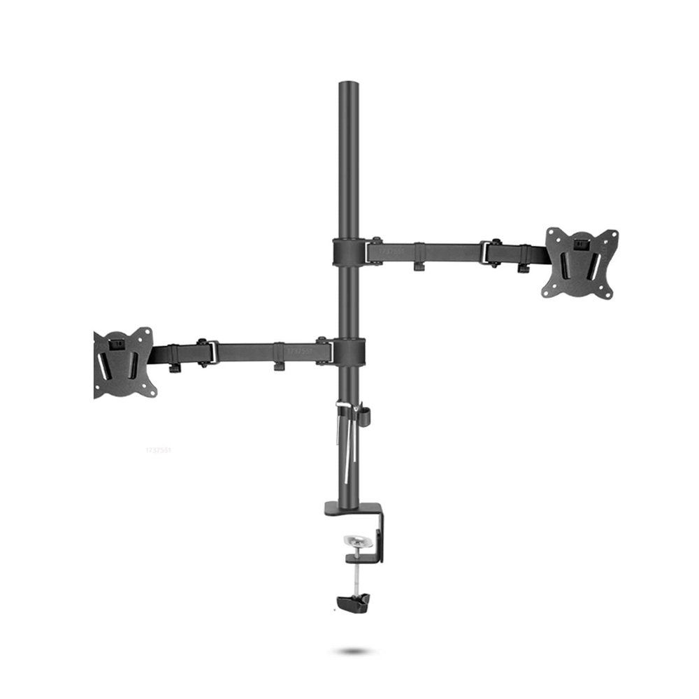 ADBWEKKF (40cm) DL-T902-240II Full Motion Dual Monitor Desktop Stand Holder 10"-27" Clamp Grommet Hole Base PC Mount Foldable Arm 12kg(DL-T902-240II)
