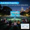 200inch Outdoor Projector Screen with Stand,XINLEMY Big Portable Projection Screen,16:9 4K HD Wrinkle-Free Rear Front Movie Screen with Carry Bag for Backyard Night RVing Home Theater view 2