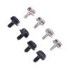 100pcs Toothed Hex 6/32 Computer PC Case Hard Drive Motherboard Mounting Screws for Motherboard PC Case CD-ROM Hard Disk(Black) view 3
