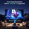 Smart Projector,1080P Full HD ,4K Decoding Support,180 Rotatable Stand,Auto Keystone Correction, Electronic Focus,Compact & Portable ,400 Lumens,Dual-Band WiFi,HD Lens, Android 11.0 (black) view 3