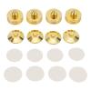 4 Set Speakers Spikes for Amplifier, Shock Absorbing Zinc Alloy Isolation Feet, Install Speaker Spike Floor Protectors, Reduce Resonance for HiFi Sound Quality view 1