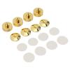 4 Set Speakers Spikes for Amplifier, Shock Absorbing Zinc Alloy Isolation Feet, Install Speaker Spike Floor Protectors, Reduce Resonance for HiFi Sound Quality view 4