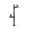 ADBWEKKF Grommet Mount 13-24" Dual Screen Monitor Holder Lifting Full Rotation 2 LCD LED TV Mount Bracket view 1