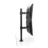 ADBWEKKF Grommet Mount 13-24" Dual Screen Monitor Holder Lifting Full Rotation 2 LCD LED TV Mount Bracket view 3