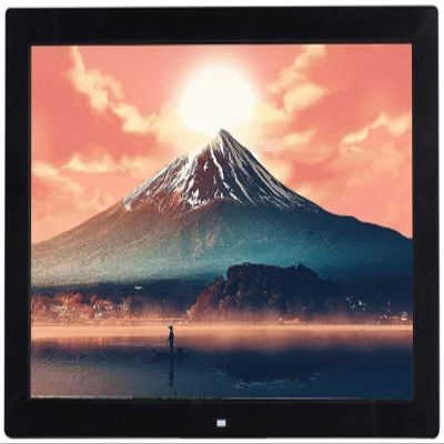 17-Inch Digital Photo Frame, Full HD 1080P Wall-Mounted Display with HDMI, USB, SD Support, Music & Video Playback