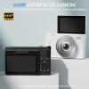 2K Digital Camera with 48MP Multi-Filter 16X Zoom Anti Shake, 3" LCD Screen Compact Vlogging Camera with 32G SD-Card, White view 3