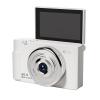 2K Digital Camera with 48MP Multi-Filter 16X Zoom Anti Shake, 3" LCD Screen Compact Vlogging Camera with 32G SD-Card, White view 4