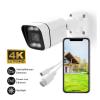 JUCFRDNJ Smart 4K 8MP/5MP PoE Security Camera Color Night Vision Bullet Security Cam Human/Vehicle Detection Surveillance Cameras(8MP POE IP Camera b) view 3