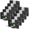 10PK AZE-FX231 12mm Flexible Laminat Label Tape Works with TZe-FX231 Black On White for PT-1100 Compatible Label Printer view 1