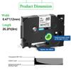 10PK AZE-FX231 12mm Flexible Laminat Label Tape Works with TZe-FX231 Black On White for PT-1100 Compatible Label Printer view 2