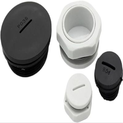 30pcs M12 Black Nylon IP68 Cable Gland Blind Plug Screw End Cap Cover(M16 Black 30pcs)