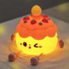 Cute Cake Night Light for Kids, Squishy Silicone Cake LED Night Lamp, Novelty Nursery Nightlight for Kids, Rechargeable Touch Lamp Bedside Lamp 2 Levels Dimmable, Room Decor Gifts for Girls Boys Baby view 1