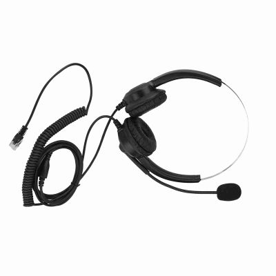 Keenso Call Center Headset Lossless Sound Noise Cancelling Comfortable Wearing for Office Workers (Crystal Head)