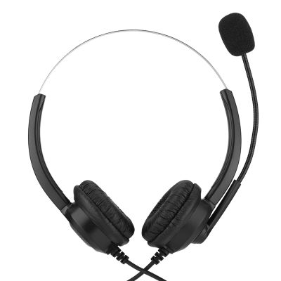 Keenso Call Center Headset Lossless Sound Noise Cancelling Comfortable Wearing for Office Workers (2.5mm Elbow)