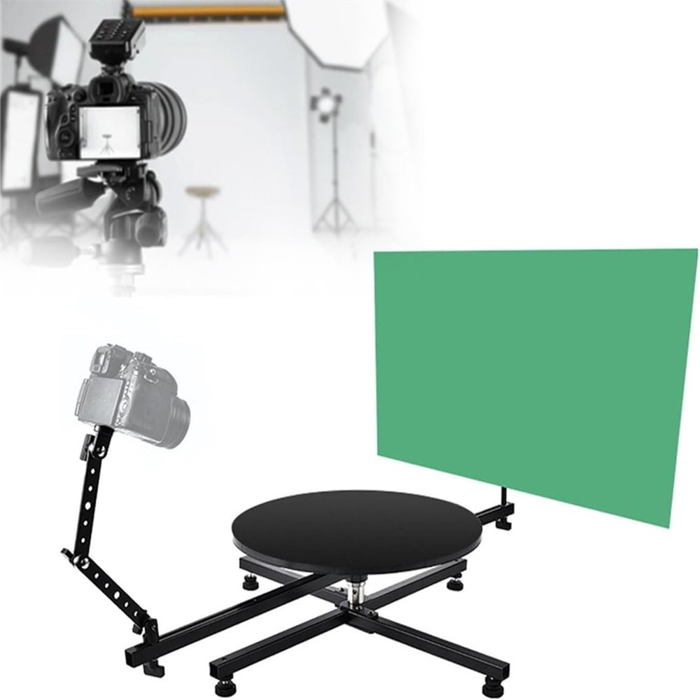 Professional Photography Turntable 360 Rotating Photo Shooting Platform Spinning Photo Video Booth Spinning Camera Slider