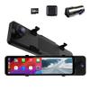 11 Rear View Mirror Triple Channel Dash Cam,Touch Screen, CarPlay & Android Auto, APP, WiFi, FM,3 Ways Video Recorder for Cars,Bluetooth, Easy Installation,GPS,G-Sensor,Included 64GB Card view 1
