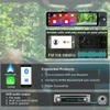 11 Rear View Mirror Triple Channel Dash Cam,Touch Screen, CarPlay & Android Auto, APP, WiFi, FM,3 Ways Video Recorder for Cars,Bluetooth, Easy Installation,GPS,G-Sensor,Included 64GB Card view 4