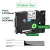 10PK AZE-FX221 9mm Flexible Laminat Label Tape Works with PT-1100 Label Printer Compatible for TZe-FX221 Black On White view 2
