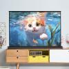 SXKJQER 30/40/50inch Portable Tabletop/Desktop Projector Screen, Pull-Up HD Screen with Storage Bag, Movie Projection Screen Outdoor, 4:3, 16:9 Manual Pull Up Projection Screen(16:9,30") view 2