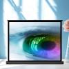 SXKJQER Projection Screen Desktop Portable Mobile Movie Screen Retractable Projection Screen Pull-Up HD Screen for Home Theatre, Travel, Office Presentation, with Storage Bag(4:3,30") view 1
