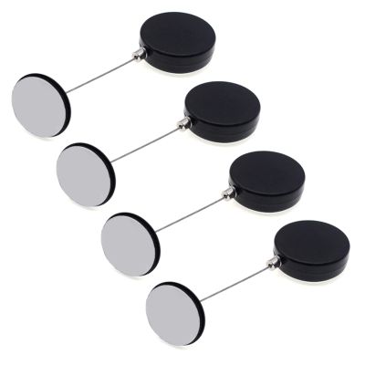 QINGFAN 4Pcs Retractable Cable for Key Up to 100Cm Long Retractable Security Cable Lanyard for Remotes and Game Controllers