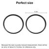 Edinstry Carbon Fiber Door Speaker Ring Trim Cover Frame Sticker for F-or-d M-us-Tang 2015-2022 view 2