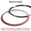 Edinstry Carbon Fiber Door Speaker Ring Trim Cover Frame Sticker for F-or-d M-us-Tang 2015-2022 view 4