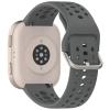 FoundEast Compatible with Amazfit Bip 6 Band with Case, Silicone Sport Protective Bumper Rugged Replacement Strap & Screen Protection Case for Amazfit Bip6 Accessories (Dark grey) view 2