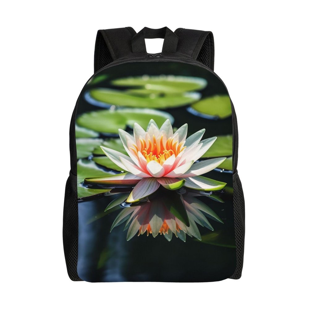 BWLHJKE Travel Backpack for Women Men water lily Laptop Backpack Large College Bag Waterproof Casual Daypack