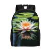 BWLHJKE Travel Backpack for Women Men water lily Laptop Backpack Large College Bag Waterproof Casual Daypack view 1