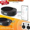 MONODEAL Portable CD Player Boombox with 2 * 3W Speakers, Bluetooth Transmitter & Speaker 2-in-1, FM Radio CD Player Combo for Car/Home, AUX/USB/MP3/WMA, Remote Control & Headphone Jack view 2