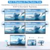 Lielyhod Upgraded Wireless HDMI Receivers with LED Screen, 165FT/50M Plug & Play 1080P HD Output 5.8GHz Extender for TV Box/Laptop/Projector/Camera to Multiple Screens view 3