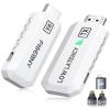 FIGEBNY Wireless HDMI Transmitter and Receiver 4K Decode 1080P Output Ultra Low Latency, Plug&Play 2.4G/5G Portable Extender,165FT HD Display Adapter for TV Box/PC/Laptop/Projector/DV/Camera White view 1
