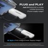 FIGEBNY Wireless HDMI Transmitter and Receiver 4K Decode 1080P Output Ultra Low Latency, Plug&Play 2.4G/5G Portable Extender,165FT HD Display Adapter for TV Box/PC/Laptop/Projector/DV/Camera White view 2